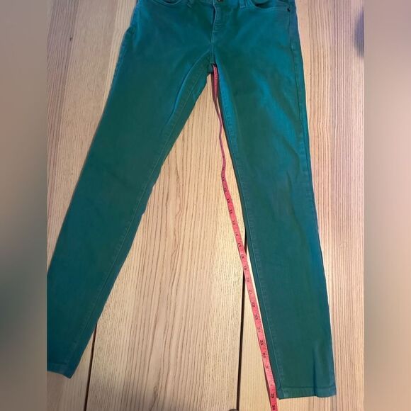 Current/Elliot Ankle Skinny in Ultramarine Green mid rise Skinny Jeans - Size 27 - Picture 5 of 7